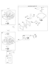 Gasket Set-Engine, Sump parts for Briggs & Stratton Engine 121Q02-0001-F1 from AppliancePartsPros.com
