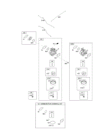 Carburetor, Carburetor Overhaul Kit parts for Briggs & Stratton Engine 121Q02-2015-F1 from AppliancePartsPros.com