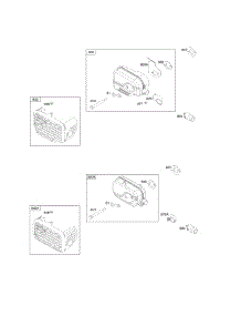 Exhaust System parts for Briggs & Stratton Engine 121Q42-0005-F1 from AppliancePartsPros.com