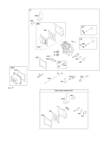 Cylinder Head, Gasket Set-Valves, Valves parts for Briggs & Stratton Engine 121R02-0002-F1 from AppliancePartsPros.com