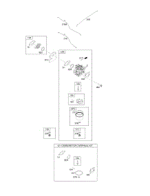 Carburetor, Carburetor Overhaul Kit parts for Briggs & Stratton Engine 121R02-0004-F1 from AppliancePartsPros.com
