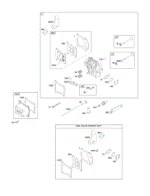 Cylinder Head, Gasket Set-Valves, Valves parts for Briggs & Stratton Engine 121S07-0134-F1 from AppliancePartsPros.com