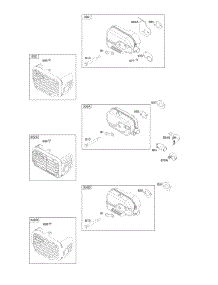 Exhaust System parts for Briggs & Stratton Engine 121S12-0112-F1 from AppliancePartsPros.com