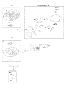 Gasket Set-Engine, Sump parts for Briggs & Stratton Engine 121S75-0114-F2 from AppliancePartsPros.com