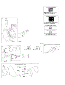 Camshaft, Crankshaft, Cylinder, Kits / Gaskets Engine, Piston Group parts for Briggs & Stratton Engine 122037-0129-B8 from AppliancePartsPros.com