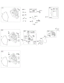 Crankcase Cover, Gear Reduction, Lubrication parts for Briggs & Stratton Engine 122052-0156-B8 from AppliancePartsPros.com