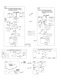Carburetor, Fuel Supply, Kits / Gaskets Carburetor parts for Briggs & Stratton Engine 122052-0549-B8 from AppliancePartsPros.com