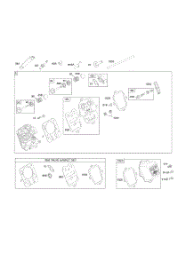 Cylinder Head, Kits / Gaskets Valve parts for Briggs & Stratton Engine 122052-0549-B8 from AppliancePartsPros.com