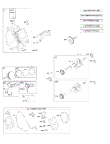 Camshaft, Crankshaft, Cylinder, Piston Group parts for Briggs & Stratton Engine 122332-0121-B8 from AppliancePartsPros.com