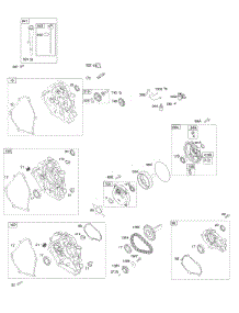 Crankcase Cover, Gear Reduction, Lubrication parts for Briggs & Stratton Engine 122332-5148-H8 from AppliancePartsPros.com