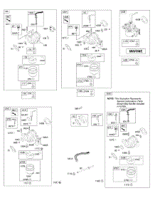 Carburetor parts for Briggs & Stratton Engine 122332-5197-H8 from AppliancePartsPros.com