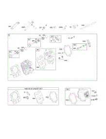 Cylinder Head parts for Briggs & Stratton Engine 122332-5197-H8 from AppliancePartsPros.com