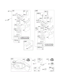 Carburetor, Fuel Supply parts for Briggs & Stratton Engine 122672-0149-E1 from AppliancePartsPros.com
