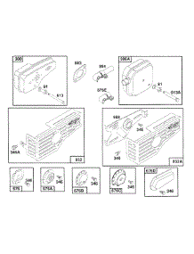 Mufflers And Deflectors parts for Briggs & Stratton Engine 122702-0125-01 from AppliancePartsPros.com