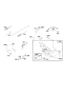 Control Bracket Assy parts for Briggs & Stratton Engine 122702-0202-01 from AppliancePartsPros.com