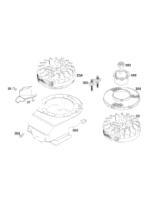 Blower Hsg, Flywheels parts for Briggs & Stratton Engine 122702-3216-01 from AppliancePartsPros.com