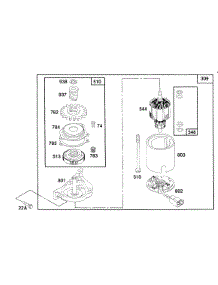 Electric Starter parts for Briggs & Stratton Engine 122702-3218-01 from AppliancePartsPros.com