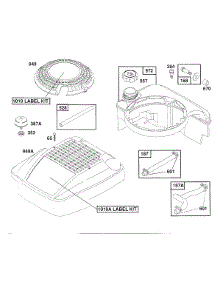 Fuel Tank Assy,Cover, Hoses parts for Briggs & Stratton Engine 122802-3125-99 from AppliancePartsPros.com