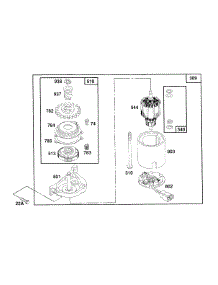 Electric Starter parts for Briggs & Stratton Engine 122802-3201-01 from AppliancePartsPros.com