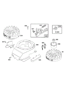 Blower Hsg, Flywheels parts for Briggs & Stratton Engine 122802-3401-01 from AppliancePartsPros.com