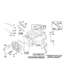 Cylinder,Cyl. Head parts for Briggs & Stratton Engine 122802-3409-01 from AppliancePartsPros.com