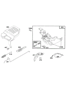 Control Bracket Assy parts for Briggs & Stratton Engine 122802-3410-99 from AppliancePartsPros.com