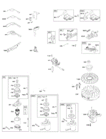 Alternator, Electric Starter, Electrical, Flywheel, Flywheel Brake, Ignition parts for Briggs & Stratton Engine 122K07-0560-E1 from AppliancePartsPros.com