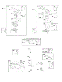 Carburetor, Fuel Supply parts for Briggs & Stratton Engine 122L02-0924-F1 from AppliancePartsPros.com