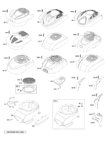 Blower Housing / Shrouds parts for Briggs & Stratton Engine 122L02-1550-F1 from AppliancePartsPros.com