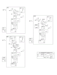 Carburetor parts for Briggs & Stratton Engine 122M02-2112-F1 from AppliancePartsPros.com