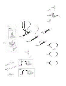 Ignition parts for Briggs & Stratton Engine 122Q02-0193-H1 from AppliancePartsPros.com