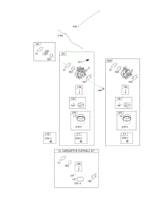 Carburetor, Carburetor Overhaul Kit parts for Briggs & Stratton Engine 122Q02-0196-H7 from AppliancePartsPros.com