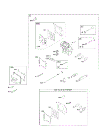 Cylinder Head, Gasket Set-Valves, Valves parts for Briggs & Stratton Engine 122Q02-0196-H7 from AppliancePartsPros.com