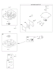 Gasket Set-Engine, Sump parts for Briggs & Stratton Engine 122Q42-0109-H1 from AppliancePartsPros.com
