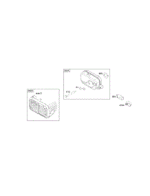 Exhaust System parts for Briggs & Stratton Engine 122R02-0112-B1 from AppliancePartsPros.com