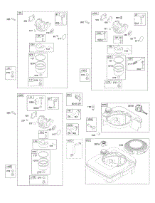 Carburetor, Fuel Supply parts for Briggs & Stratton Engine 122T02-1614-H1 from AppliancePartsPros.com