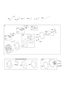 Cylinder Head parts for Briggs & Stratton Engine 123337-0178-B1 from AppliancePartsPros.com