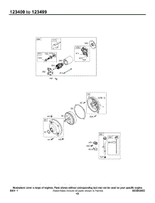 Electric Starter, Gear Reducer Group, Oil Group parts for Briggs & Stratton Engine 123432-0057-E1 from AppliancePartsPros.com