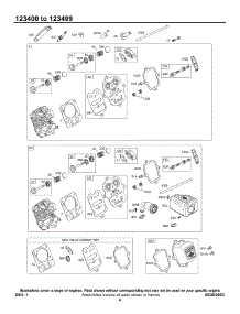 Head Group parts for Briggs & Stratton Engine 123432-0118-E1 from AppliancePartsPros.com
