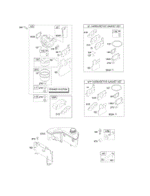 Carburetor, Fuel Supply parts for Briggs & Stratton Engine 123672-0135-E2 from AppliancePartsPros.com