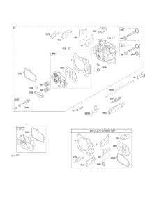 Cylinder Head parts for Briggs & Stratton Engine 123672-0135-E2 from AppliancePartsPros.com