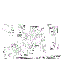 Cylinder,Cyl. Head,Oil Fill parts for Briggs & Stratton Engine 123702-0113-01 from AppliancePartsPros.com