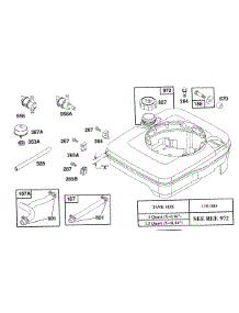 Fuel Tank Assy, Hoses parts for Briggs & Stratton Engine 123702-0113-01 from AppliancePartsPros.com