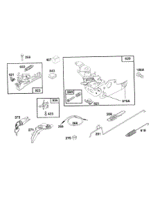Control Bracket Assy, Brake parts for Briggs & Stratton Engine 123702-0134-01 from AppliancePartsPros.com