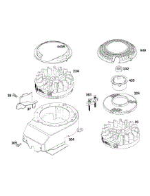 Blower Hsg, Flywheels parts for Briggs & Stratton Engine 123702-0154-01 from AppliancePartsPros.com