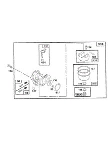 Carburetor Assembly parts for Briggs & Stratton Engine 123702-0416-01 from AppliancePartsPros.com