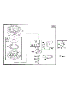 Rewind Assembly parts for Briggs & Stratton Engine 123702-3126-01 from AppliancePartsPros.com