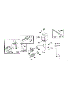 Crankshaft, Piston Group parts for Briggs & Stratton Engine 123707-0128-01 from AppliancePartsPros.com