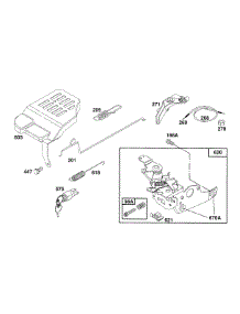 Control Bracket Assy parts for Briggs & Stratton Engine 123802-0464-01 from AppliancePartsPros.com