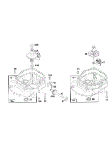 Sump Base Assemblies parts for Briggs & Stratton Engine 123802-0485-99 from AppliancePartsPros.com